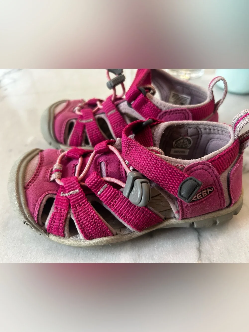 KEEN Kids Magenta Closed-Toe Outdoor Sandals
